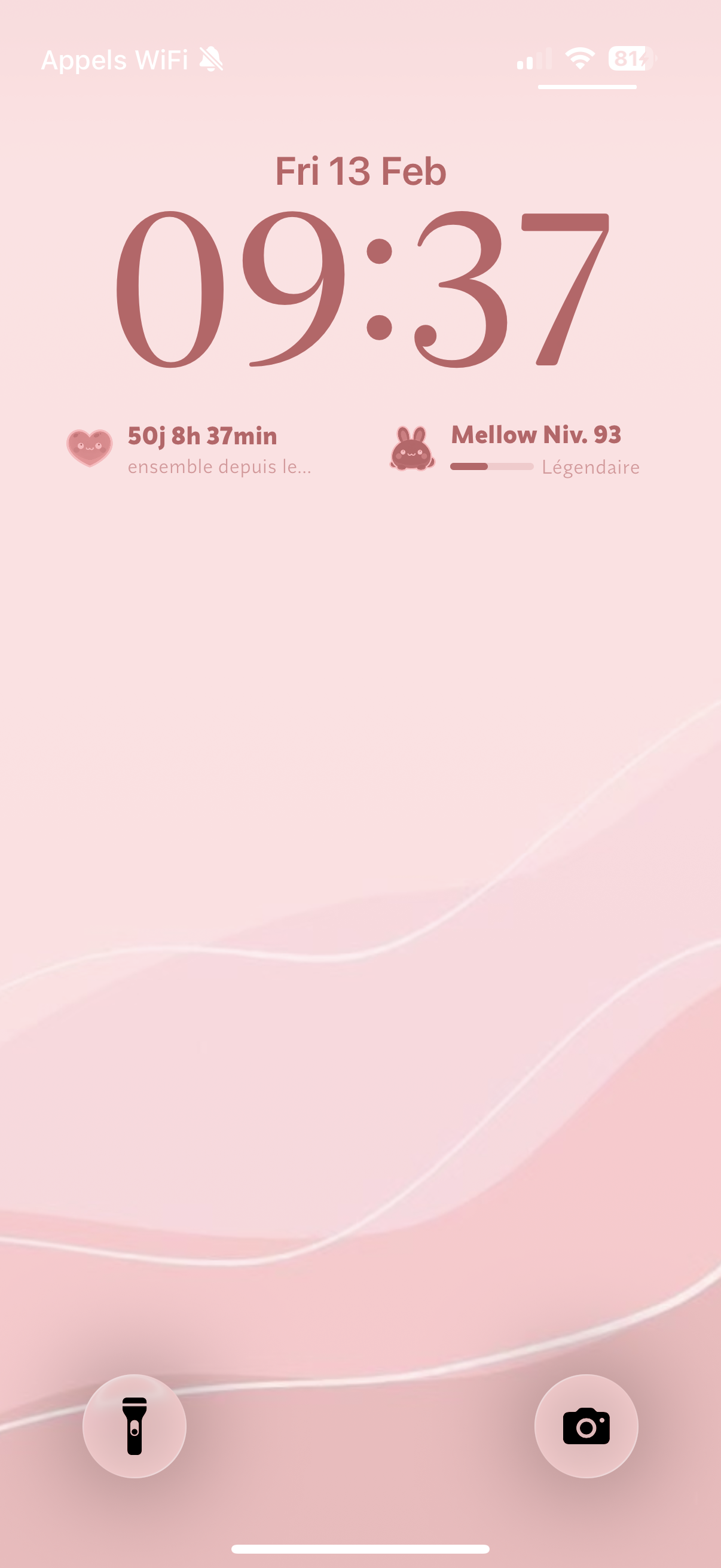 Mellow lock screen widgets